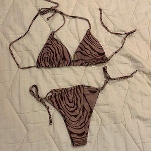 BNWT Aurelle bikini Mimi Brown size L